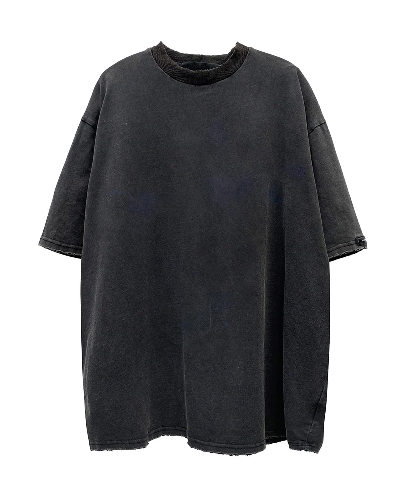 Aelfric Eden Mens Oversized Acid Wash Plain T Shirts Washed Cotton Basic Tee Short Sleeve Crewneck Unisex Tops