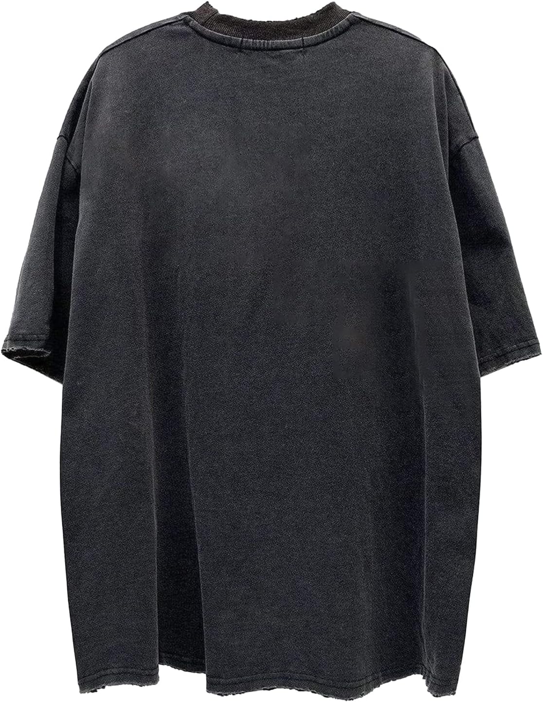 Aelfric Eden Mens Oversized Acid Wash Plain T Shirts Washed Cotton Basic Tee Short Sleeve Crewneck Unisex Tops